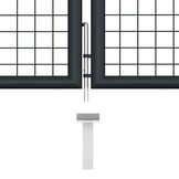 VidaXL Gaaspoort 400x125 cm Grijs met 35% Korting