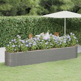 Plantenbak Staal Grijs 368x80x68cm - 59% Korting