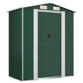 vidaXL Tuinschuur Gegalvaniseerd Staal 192x108x223 cm Groen - 35% Korting