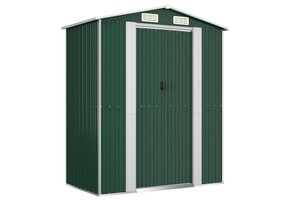 vidaXL Tuinschuur Gegalvaniseerd Staal 192x108x223 cm Groen - 35% Korting