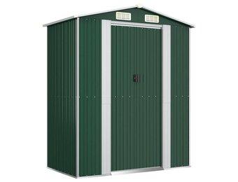vidaXL Tuinschuur Gegalvaniseerd Staal 192x108x223 cm Groen - 35% Korting