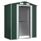 vidaXL Tuinschuur Gegalvaniseerd Staal 192x108x223 cm Groen - 35% Korting