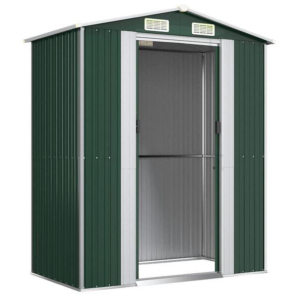vidaXL Tuinschuur Gegalvaniseerd Staal 192x108x223 cm Groen - 35% Korting