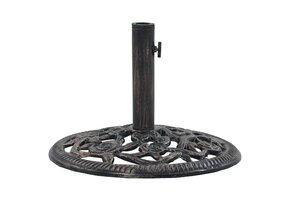 Parasolvoet Gietijzer Brons 12kg - 58% Korting