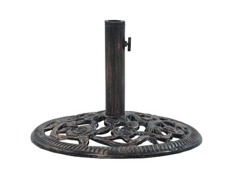 Parasolvoet Gietijzer Brons 12kg - 58% Korting