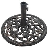 Parasolvoet Gietijzer Brons 12kg - 58% Korting