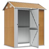 VidaXL Tuinschuur Lichtbruin 192x152,5x237 cm Gegalvaniseerd Staal met 30% Korting