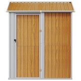 VidaXL Tuinschuur Lichtbruin 192x152,5x237 cm Gegalvaniseerd Staal met 30% Korting
