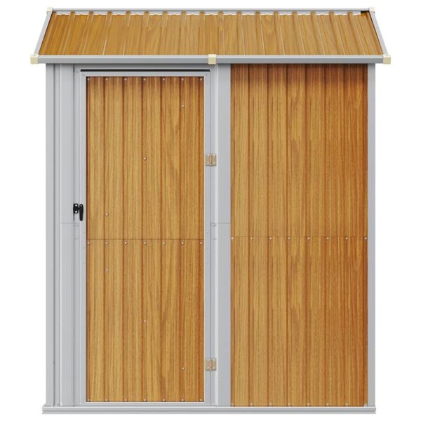 VidaXL Tuinschuur Lichtbruin 192x152,5x237 cm Gegalvaniseerd Staal met 30% Korting