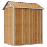 VidaXL Tuinschuur Lichtbruin 192x152,5x237 cm Gegalvaniseerd Staal met 30% Korting