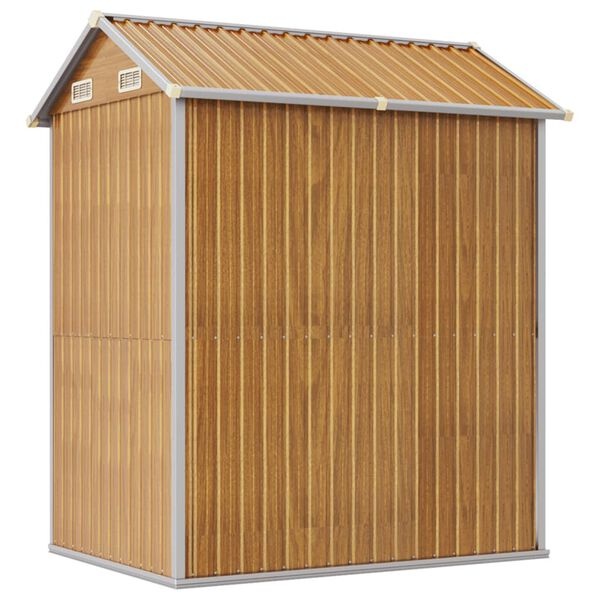 VidaXL Tuinschuur Lichtbruin 192x152,5x237 cm Gegalvaniseerd Staal met 30% Korting