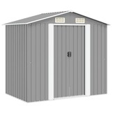 vidaXL Tuinberging Metaal Grijs 204x132x186 cm - 55% Korting