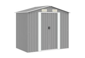 vidaXL Tuinberging Metaal Grijs 204x132x186 cm - 55% Korting