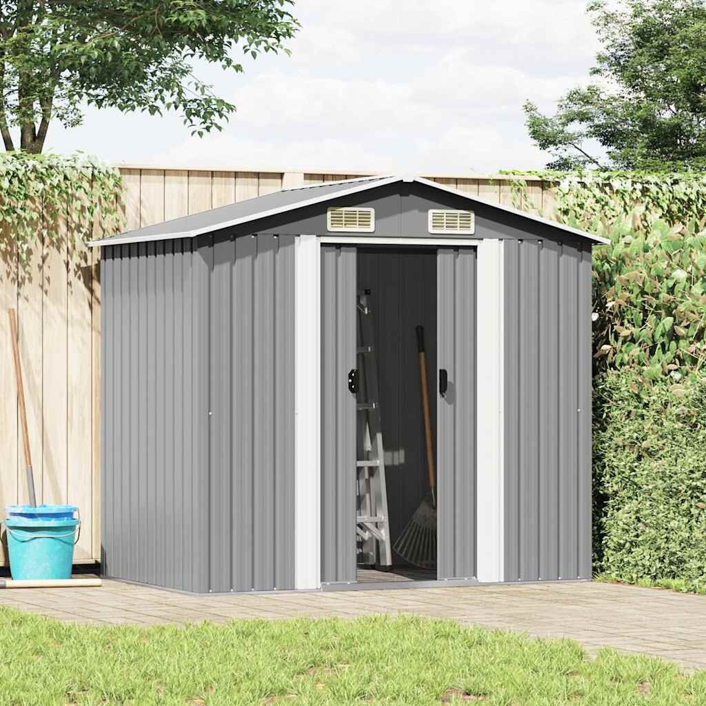 vidaXL Tuinberging Metaal Grijs 204x132x186 cm - 55% Korting
