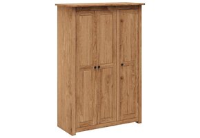 vidaXL Kledingkast Grenenhout 3 Deuren - 60% Korting