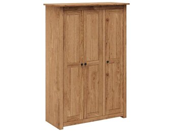 vidaXL Kledingkast Grenenhout 3 Deuren - 60% Korting