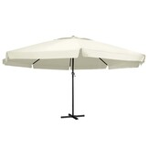 Zandwitte Parasol met Aluminium Paal 600 cm - 55% Korting!