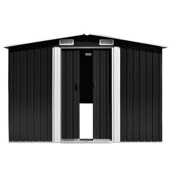 VidaXL Tuinschuur Metaal Antraciet 257x580x181 cm - 60% Korting!