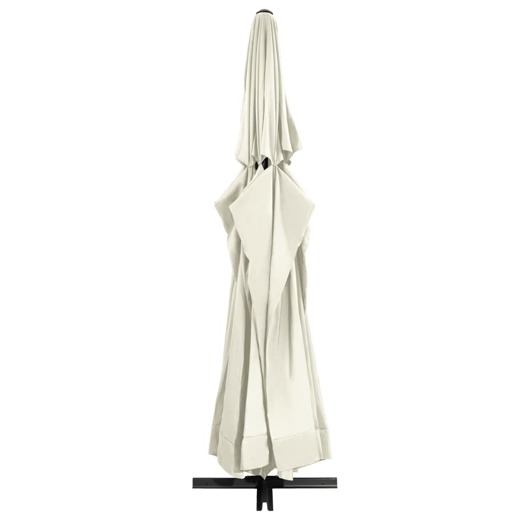 Zandwitte Parasol met Aluminium Paal 600 cm - 55% Korting!