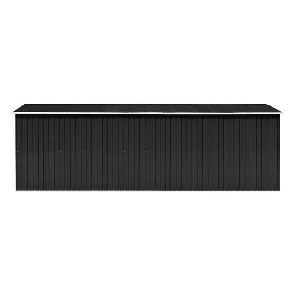 VidaXL Tuinschuur Metaal Antraciet 257x580x181 cm - 60% Korting!
