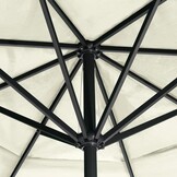 Zandwitte Parasol met Aluminium Paal 600 cm - 55% Korting!