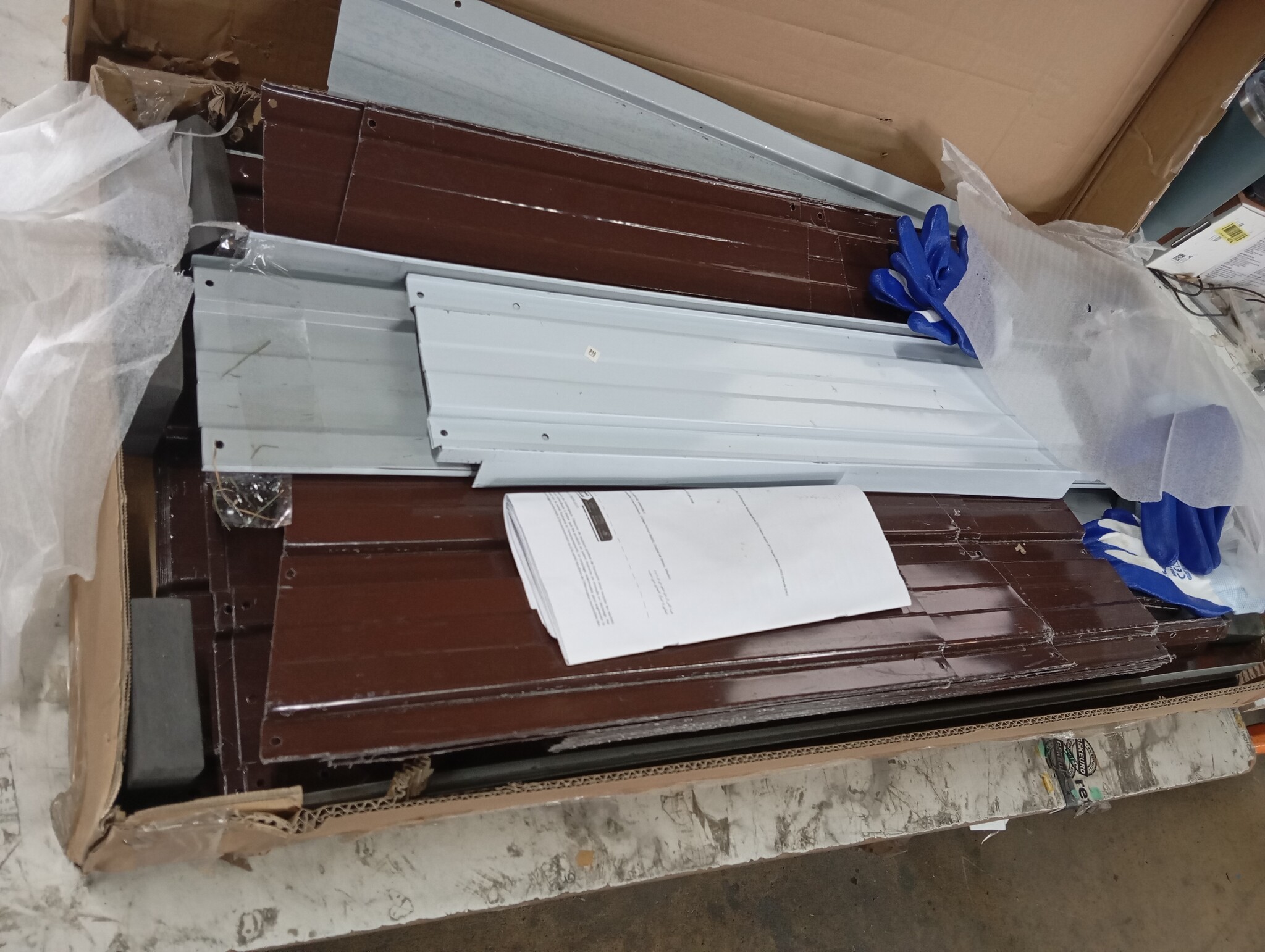 VidaXL Tuinschuur 277x93x179 cm Staal Bruin - 55% Korting!
