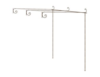Tuinpergola Antiekbruin 3x3m IJzer - 35% Korting
