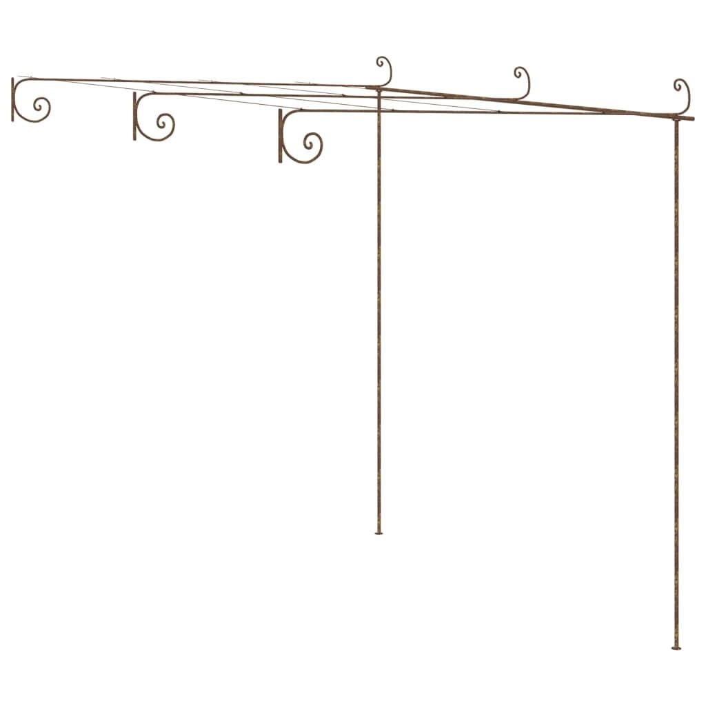 Tuinpergola Antiekbruin 3x3m IJzer - 35% Korting
