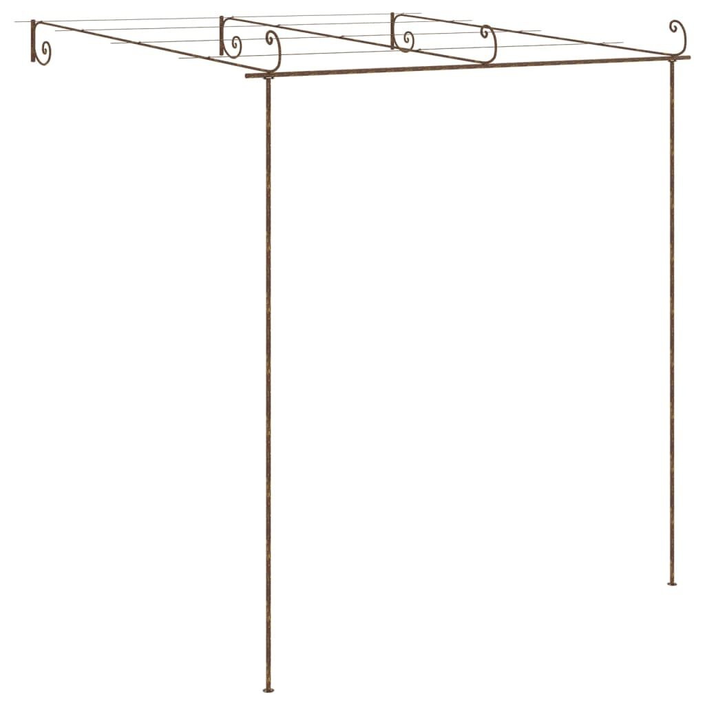 Tuinpergola Antiekbruin 3x3m IJzer - 35% Korting