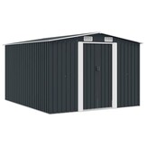 vidaXL Metalen Tuinschuur Antraciet 257x298x178 cm - 35% Korting