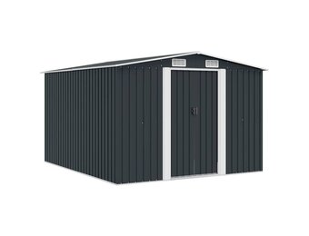 vidaXL Metalen Tuinschuur Antraciet 257x298x178 cm - 35% Korting