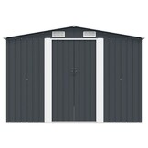 vidaXL Metalen Tuinschuur Antraciet 257x298x178 cm - 35% Korting