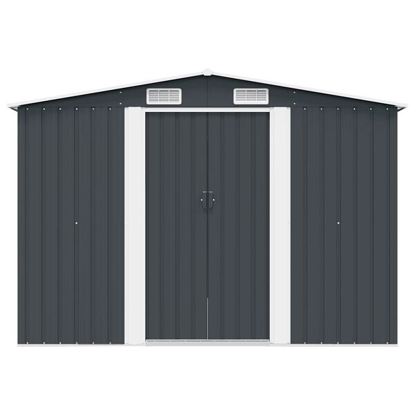 vidaXL Metalen Tuinschuur Antraciet 257x298x178 cm - 35% Korting