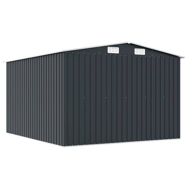 vidaXL Metalen Tuinschuur Antraciet 257x298x178 cm - 35% Korting