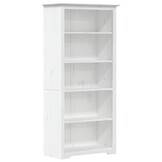 vidaXL BODO Boekenkast 5-laags Massief Grenenhout Wit - 60% Korting