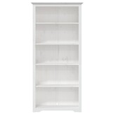 vidaXL BODO Boekenkast 5-laags Massief Grenenhout Wit - 60% Korting