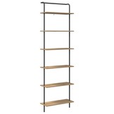 Boekenkast 6-laags 60x24x203 cm Bewerkt Hout Artisan Eiken - 34% Korting