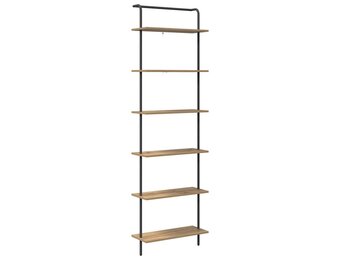 Boekenkast 6-laags 60x24x203 cm Bewerkt Hout Artisan Eiken - 34% Korting