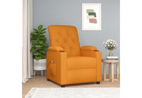Massagestoel Stof Donkergeel - 66% Korting