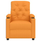 vidaXL Massagestoel stof donkergeel