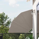 vidaXL Balkon Privacy Scherm Taupe 140 x 140 cm Stof