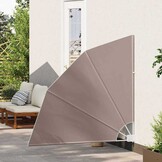 vidaXL Balkon Privacy Scherm Taupe 140 x 140 cm Stof