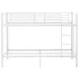 vidaXL Stapelbed metaal wit 90x200 cm