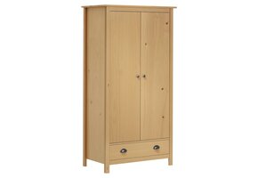 vidaXL Kledingkast Hill Grenenhout 2 Deuren 89x50x170cm - 60% Korting