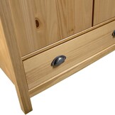 vidaXL Kledingkast Hill 2 deuren 89x50x170 cm massief grenenhout