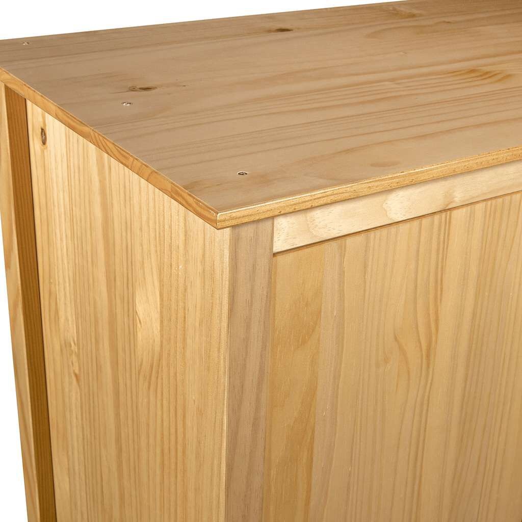 vidaXL Kledingkast Hill 2 deuren 89x50x170 cm massief grenenhout