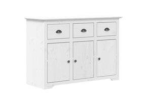 VidaXL Dressoir BODO Grenenhout Wit - 115,5x44x80 cm - 55% Korting
