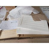 vidaXL Dressoir BODO 115,5x44x80 cm massief grenenhout wit