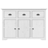 vidaXL Dressoir BODO 115,5x44x80 cm massief grenenhout wit
