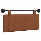 vidaXL Hangend hoofdbord Bruin Antiek PU